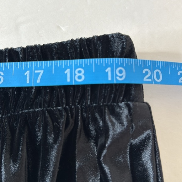On 34th Pleated Maxi Velour / Velvet Skirt Black 2X - Picture 11 of 12